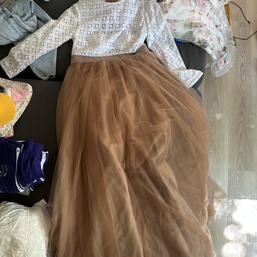 Elegant Two Tone Dress
